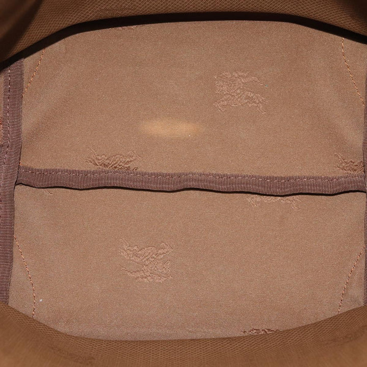 BurberrySs Nova Check Hand Bag Canvas Beige Auth ep4362