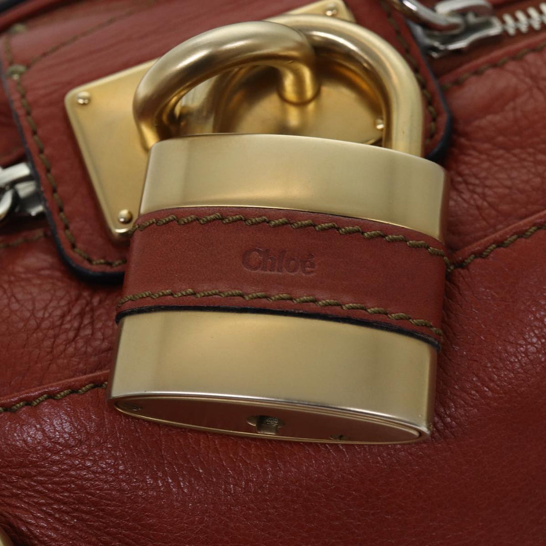 Chloe Paddington Hand Bag Leather Red ep4367