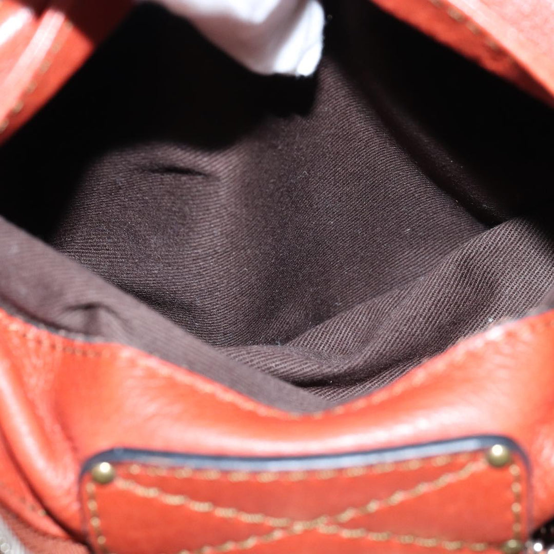 Chloe Paddington Hand Bag Leather Red ep4367