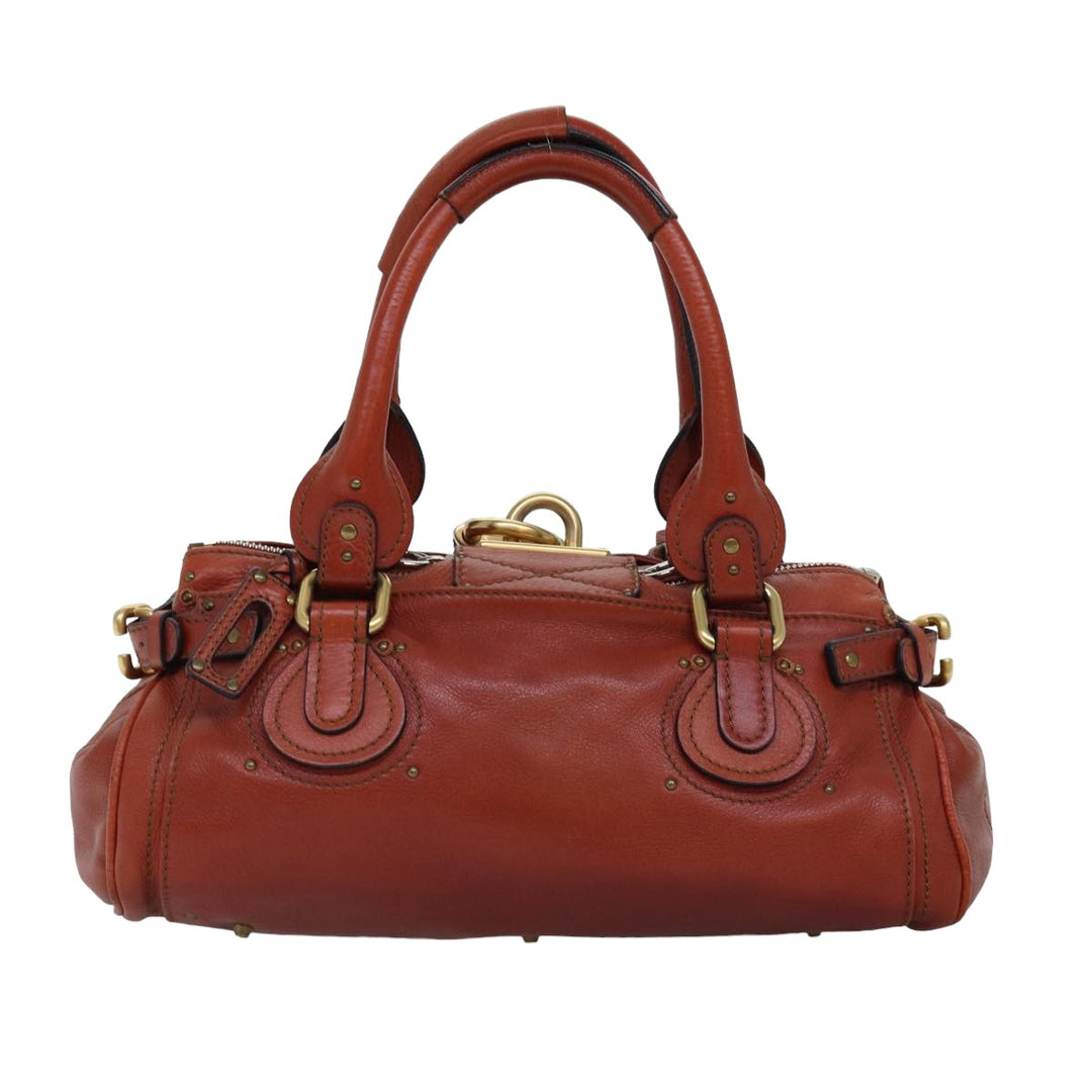 Chloe Paddington Hand Bag Leather Red ep4367