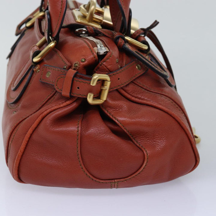 Chloe Paddington Hand Bag Leather Red ep4367