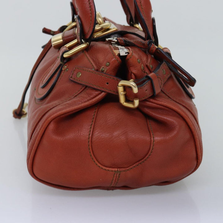 Chloe Paddington Hand Bag Leather Red ep4367