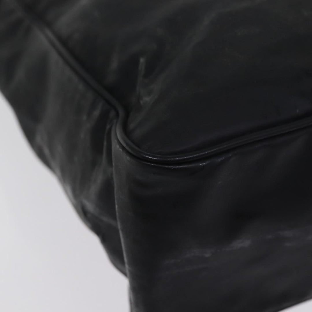 Top Quality Chanel Chain Shoulder Bag Coated Canvas Black CC Auth ep4383