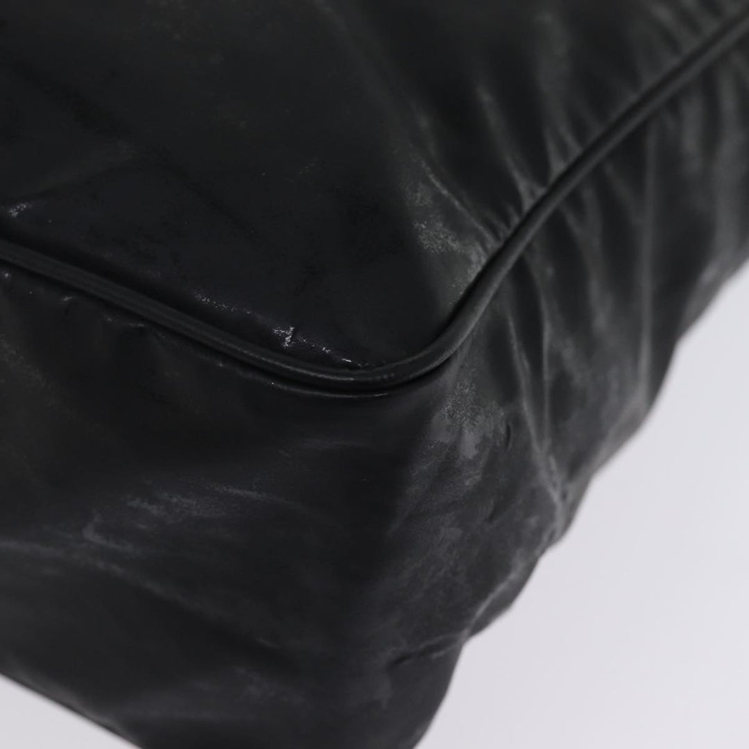 Top Quality Chanel Chain Shoulder Bag Coated Canvas Black CC Auth ep4383