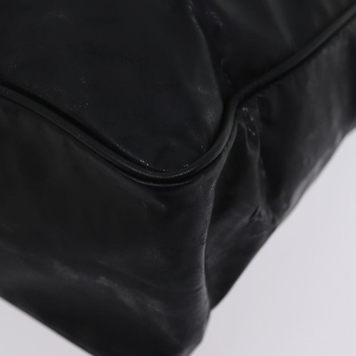 Top Quality Chanel Chain Shoulder Bag Coated Canvas Black CC Auth ep4383