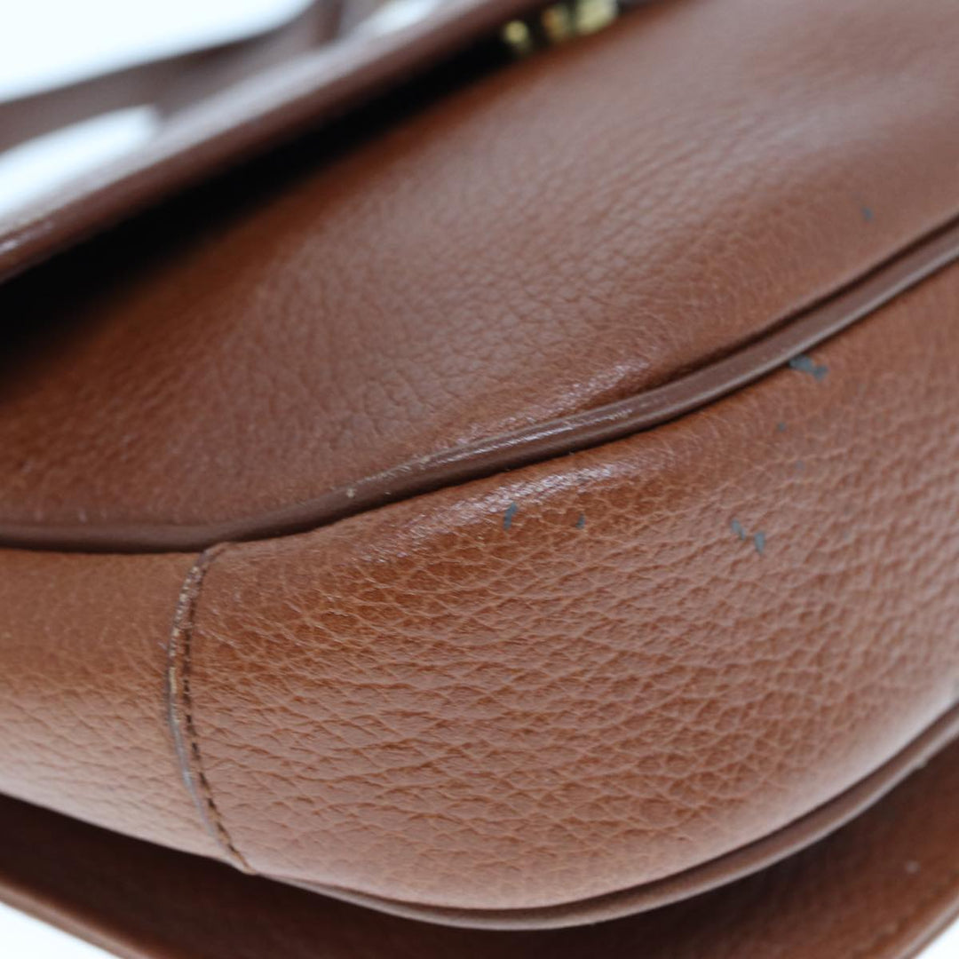 BurberrySs Shoulder Bag Leather Brown Auth ep4387