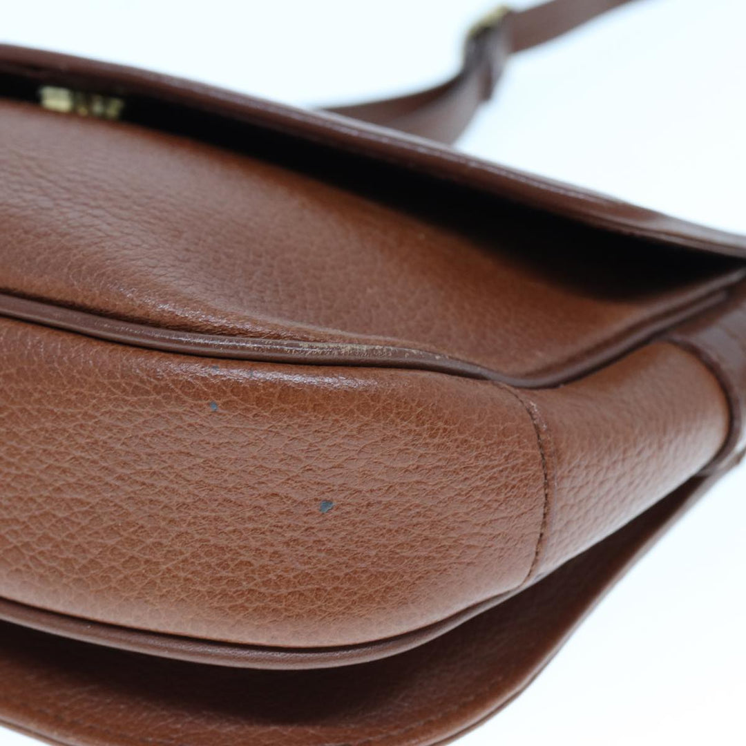 BurberrySs Shoulder Bag Leather Brown Auth ep4387
