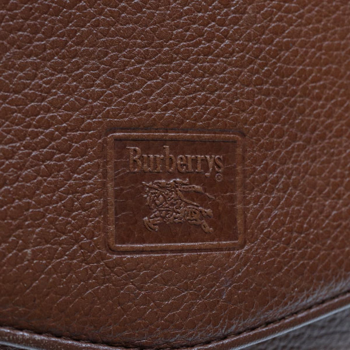 BurberrySs Shoulder Bag Leather Brown Auth ep4387