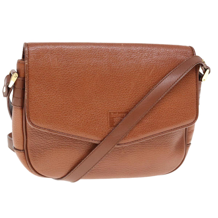 BurberrySs Shoulder Bag Leather Brown Auth ep4387