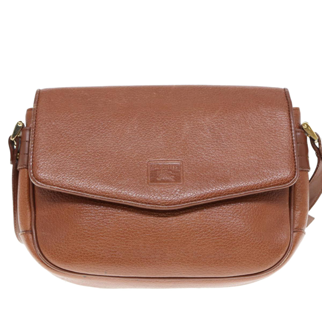BurberrySs Shoulder Bag Leather Brown Auth ep4387
