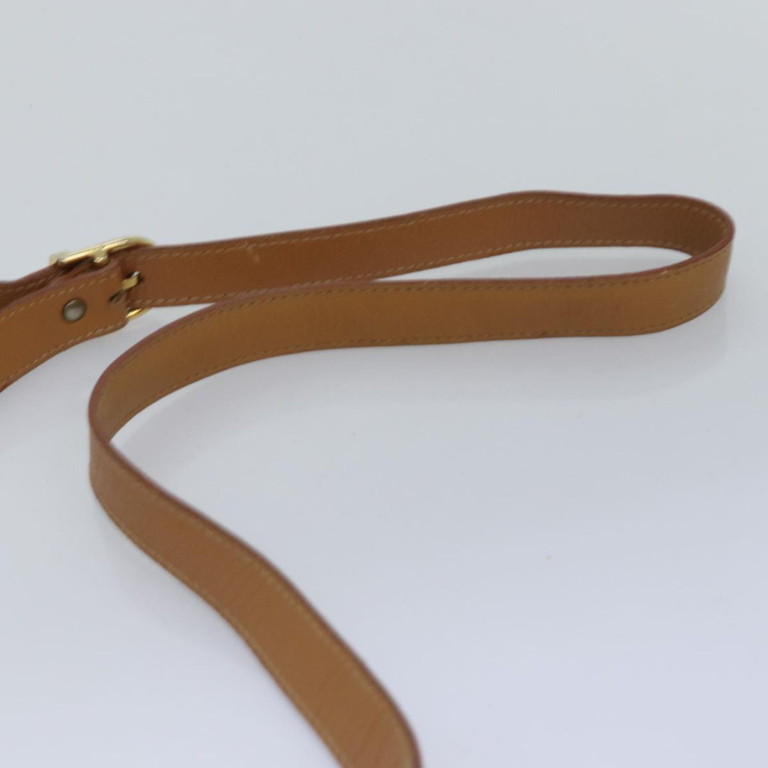 BurberrySs Nova Check Shoulder Bag PVC Leather Beige Auth ep4407