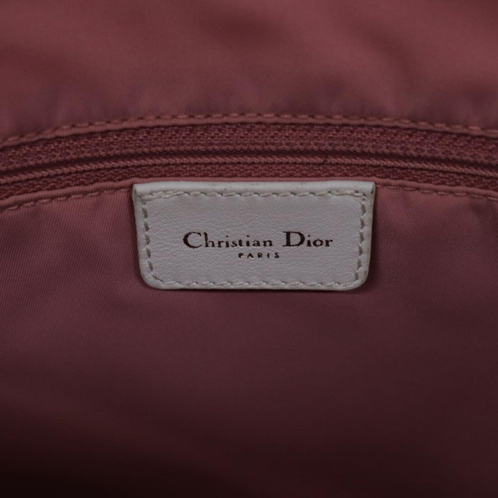CHRISTIAN Top quality Dior Trotter Canvas Shoulder Bag Pink Auth ep4417