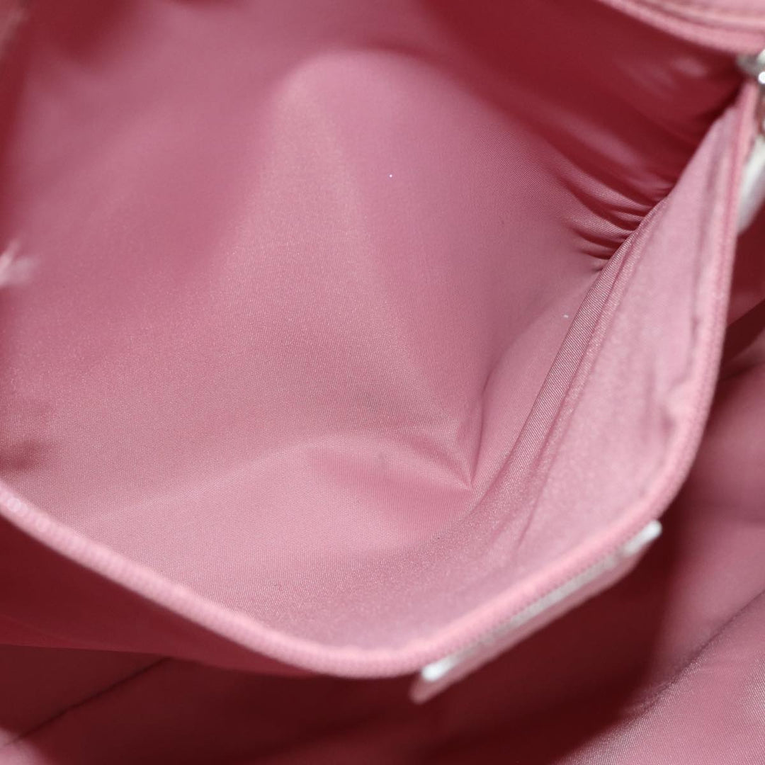 CHRISTIAN Top quality Dior Trotter Canvas Shoulder Bag Pink Auth ep4417