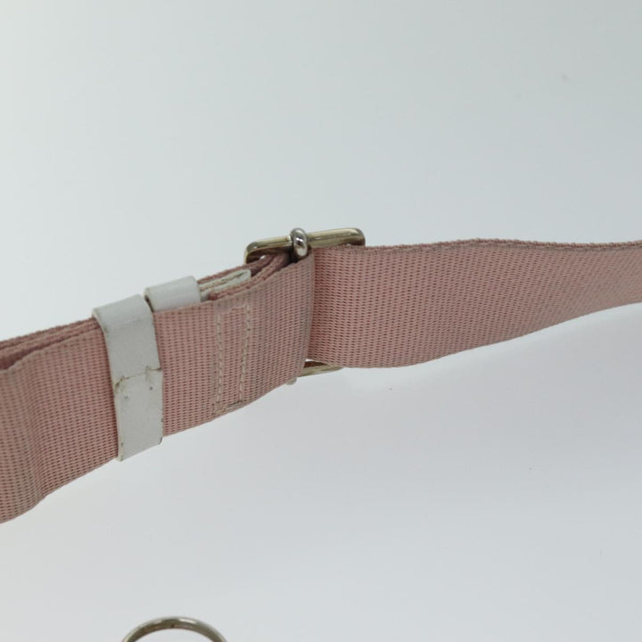 CHRISTIAN Top quality Dior Trotter Canvas Shoulder Bag Pink Auth ep4417
