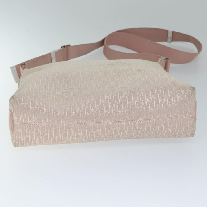CHRISTIAN Top quality Dior Trotter Canvas Shoulder Bag Pink Auth ep4417