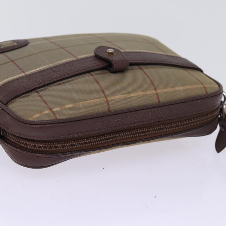 BurberrySs Nova Check Shoulder Bag Canvas Brown Auth ep4438