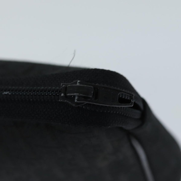 CHRISTIAN Top quality Dior Trotter Canvas Clutch Bag Black Auth ep4442