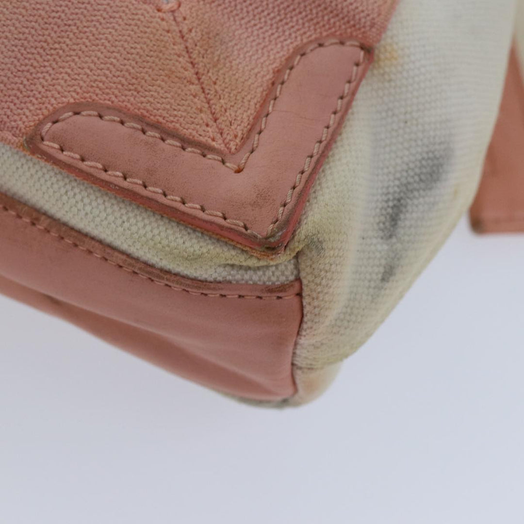 Top Quality Balenciaga Navy Cabas XS Hand Bag Canvas Pink Auth ep4480