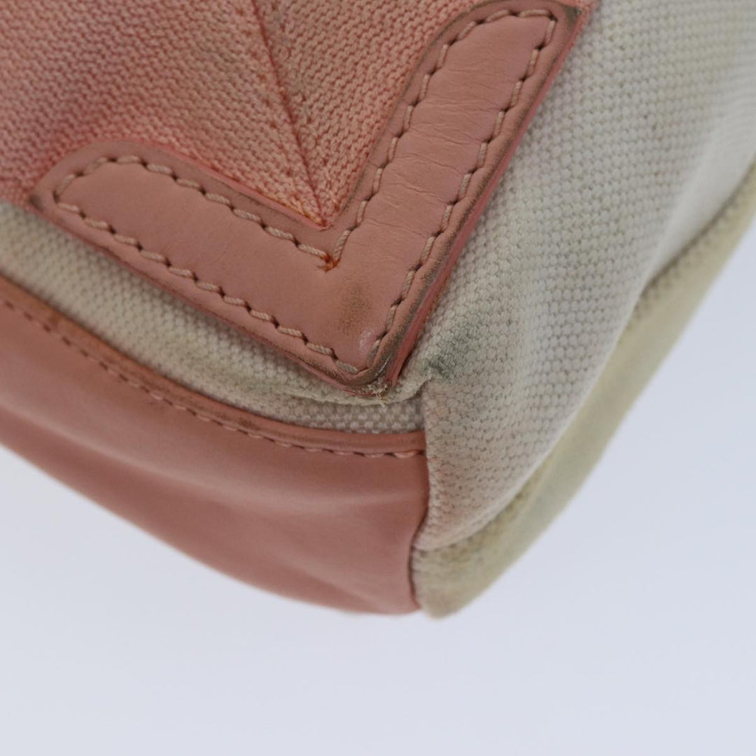 Top Quality Balenciaga Navy Cabas XS Hand Bag Canvas Pink Auth ep4480