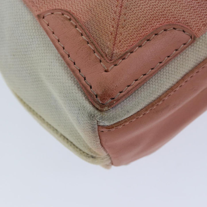 Top Quality Balenciaga Navy Cabas XS Hand Bag Canvas Pink Auth ep4480