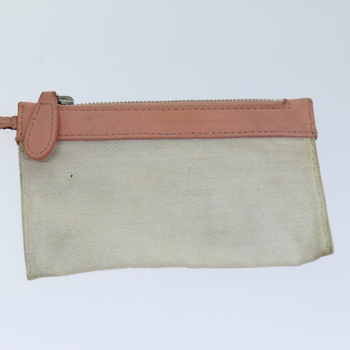 Top Quality Balenciaga Navy Cabas XS Hand Bag Canvas Pink Auth ep4480