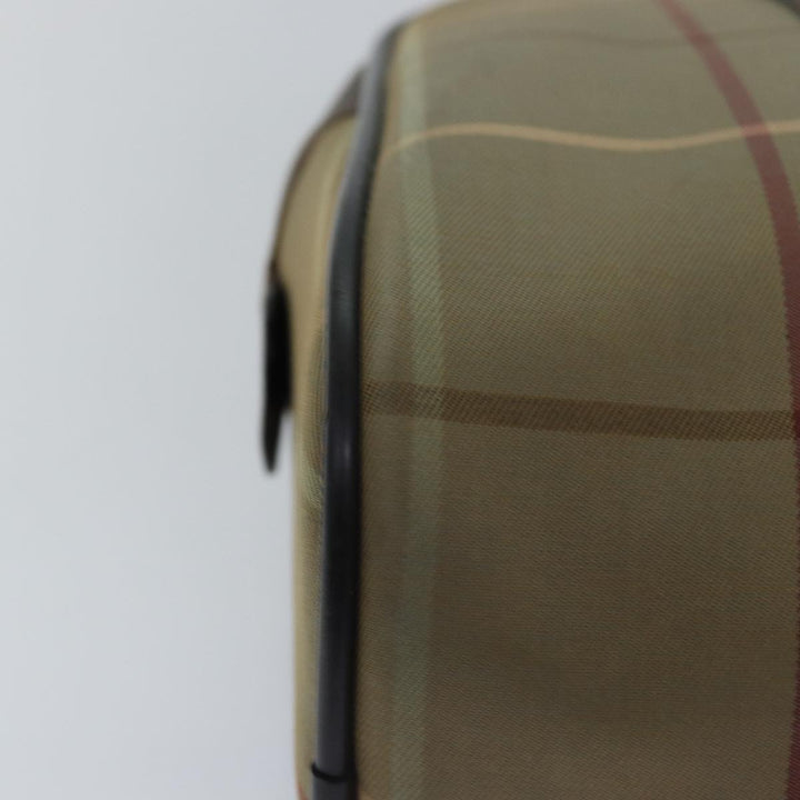 BurberrySs Nova Check Hand Bag Canvas Beige Auth ep4494