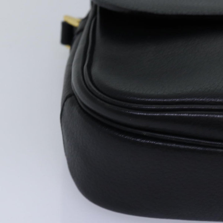 BurberrySs Shoulder Bag Leather Black Auth ep4503