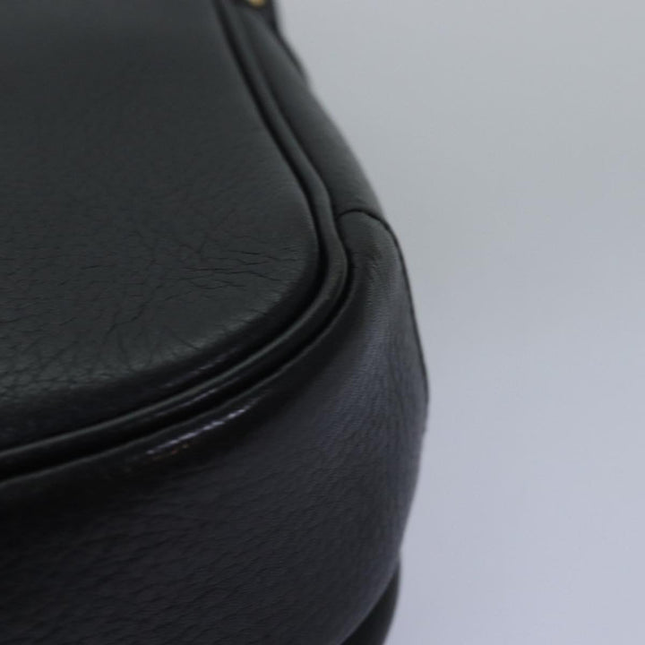 BurberrySs Shoulder Bag Leather Black Auth ep4503