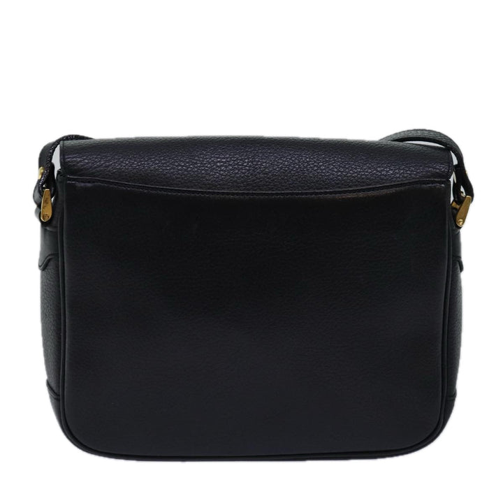 BurberrySs Shoulder Bag Leather Black Auth ep4503