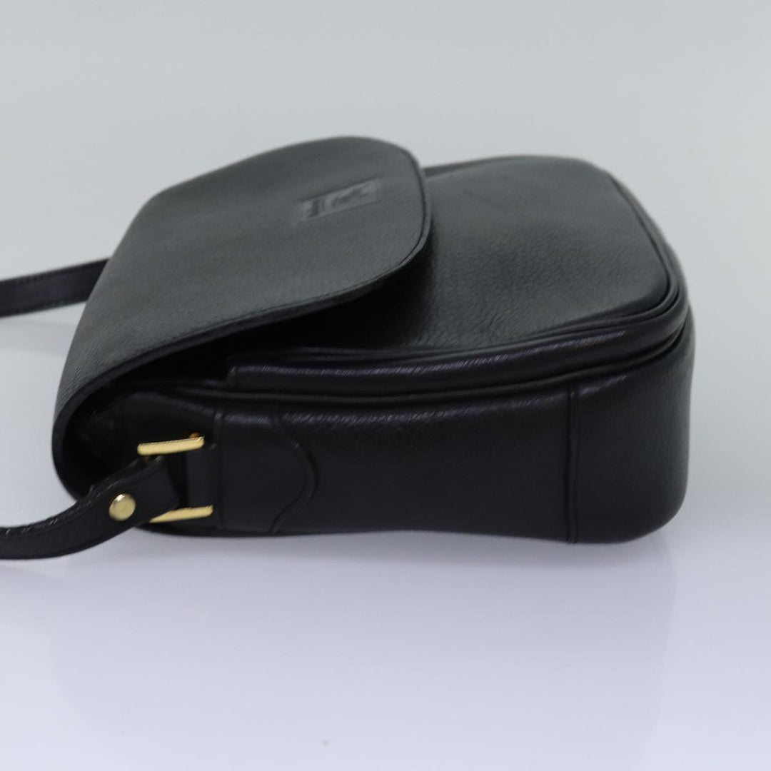 BurberrySs Shoulder Bag Leather Black Auth ep4503