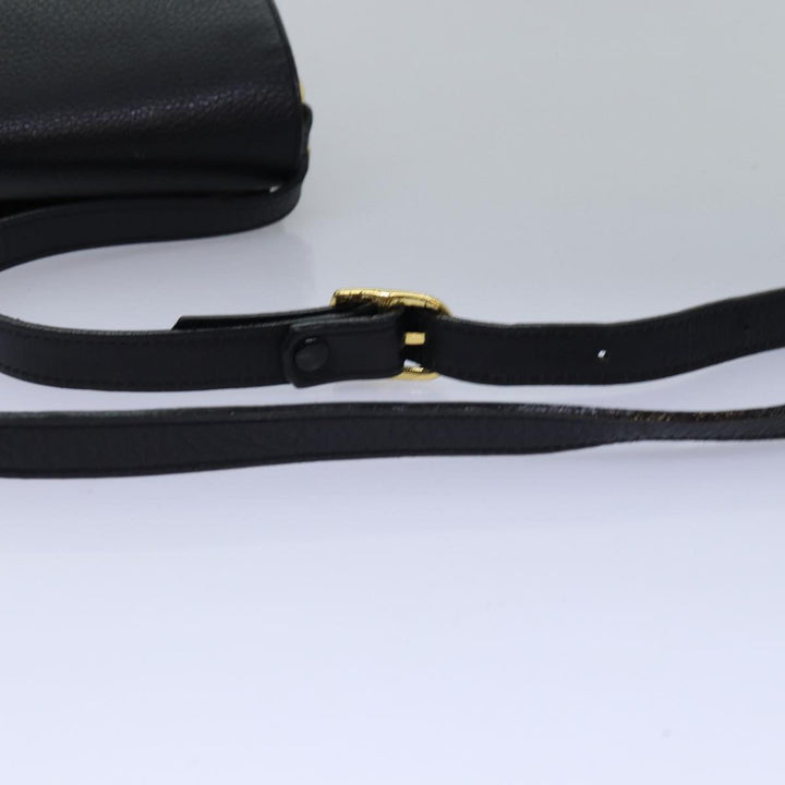 BurberrySs Shoulder Bag Leather Black Auth ep4503