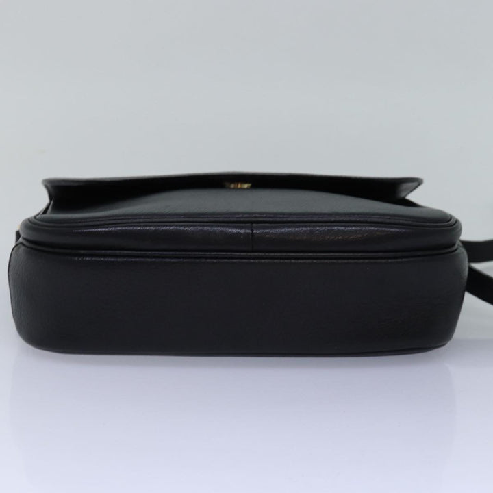 BurberrySs Shoulder Bag Leather Black Auth ep4503