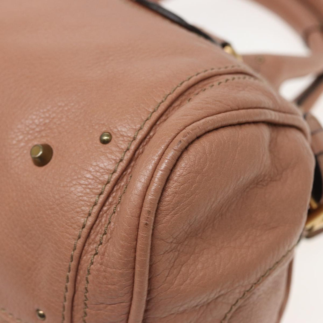 Chloe Paddington Hand Bag Leather Beige ep4629