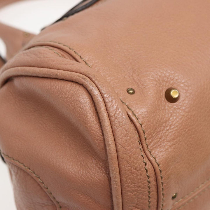 Chloe Paddington Hand Bag Leather Beige ep4629