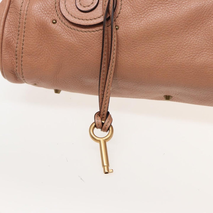 Chloe Paddington Hand Bag Leather Beige ep4629