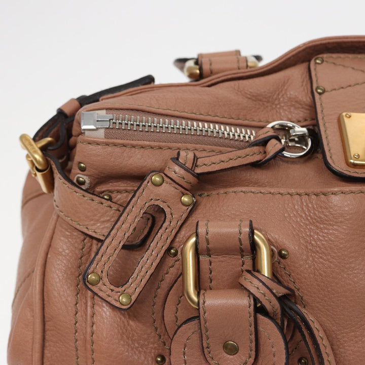 Chloe Paddington Hand Bag Leather Beige ep4629