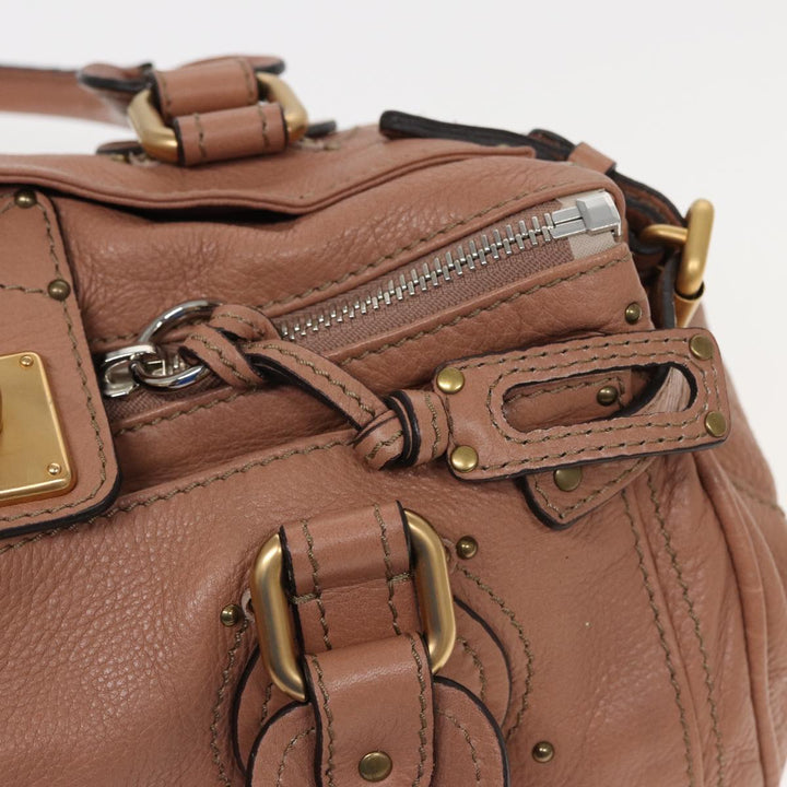 Chloe Paddington Hand Bag Leather Beige ep4629