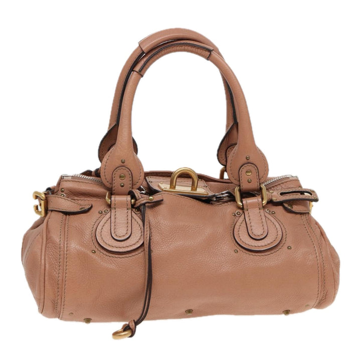 Chloe Paddington Hand Bag Leather Beige ep4629