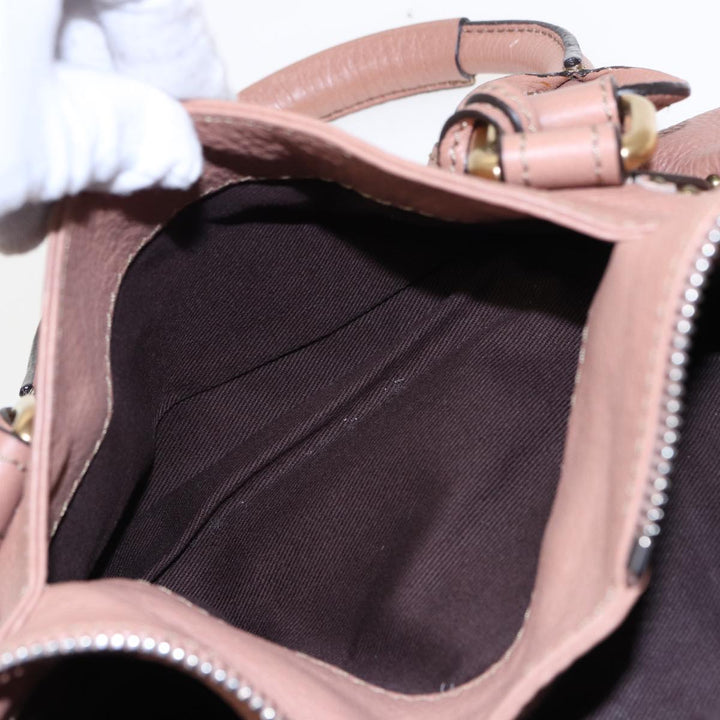 Chloe Paddington Hand Bag Leather Beige ep4629