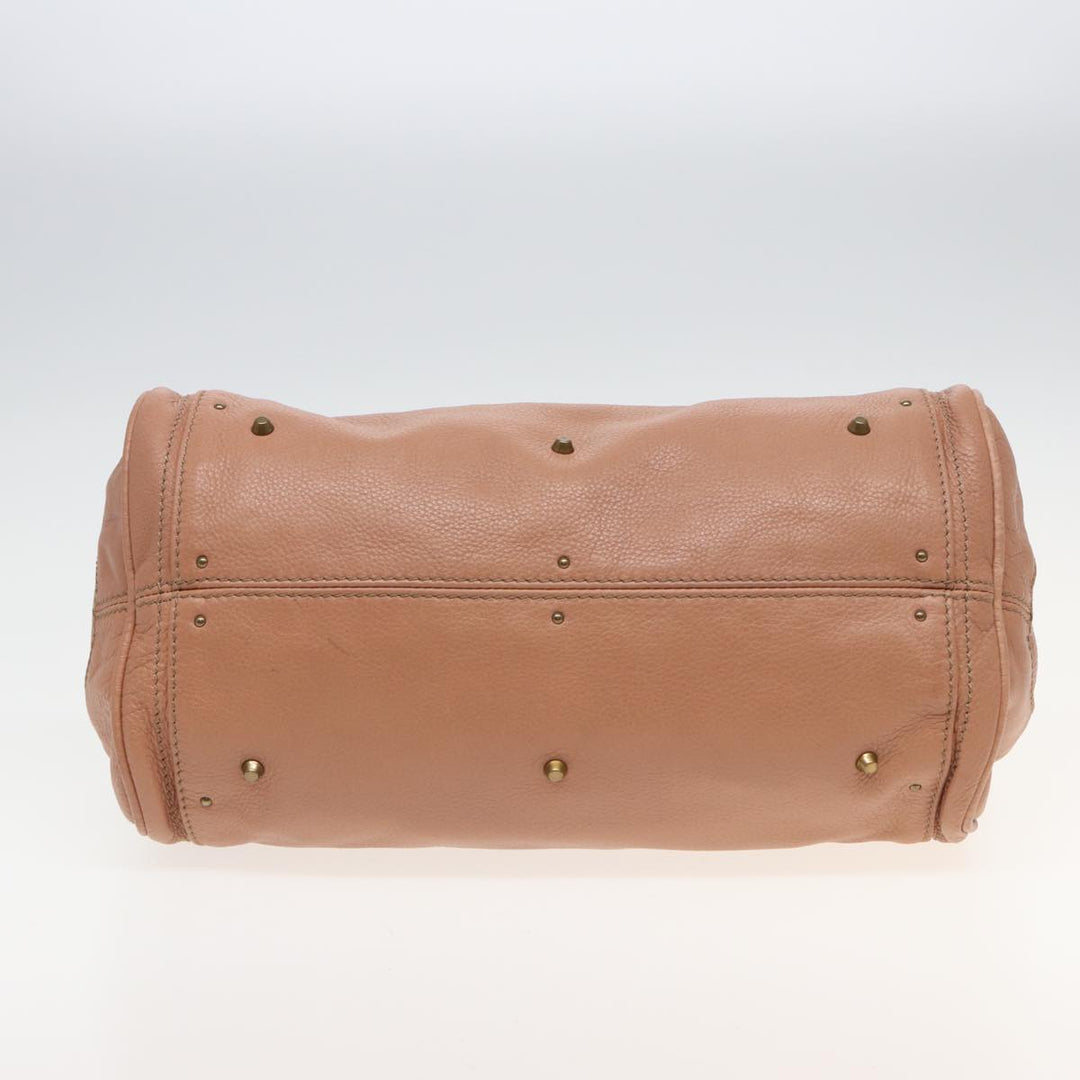Chloe Paddington Hand Bag Leather Beige ep4629