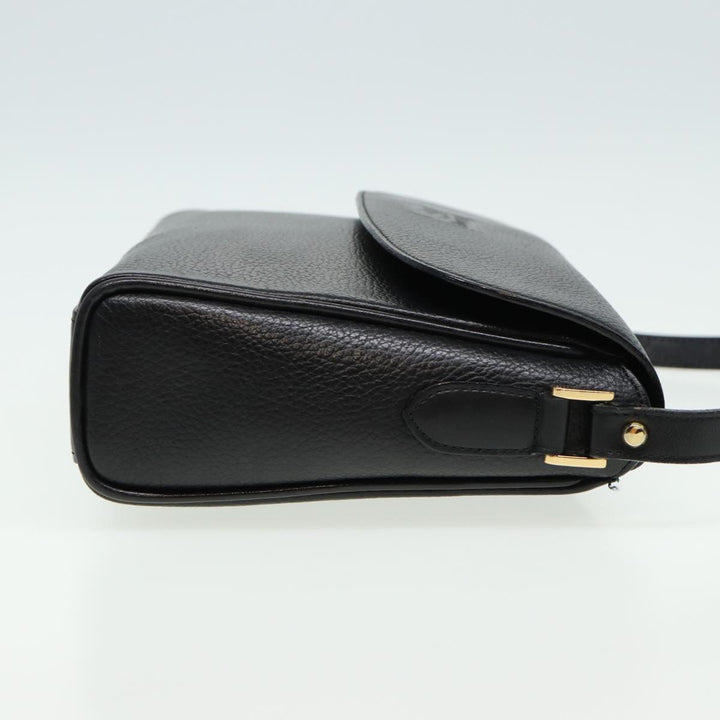 BurberrySs Shoulder Bag Leather Black Auth ep4638