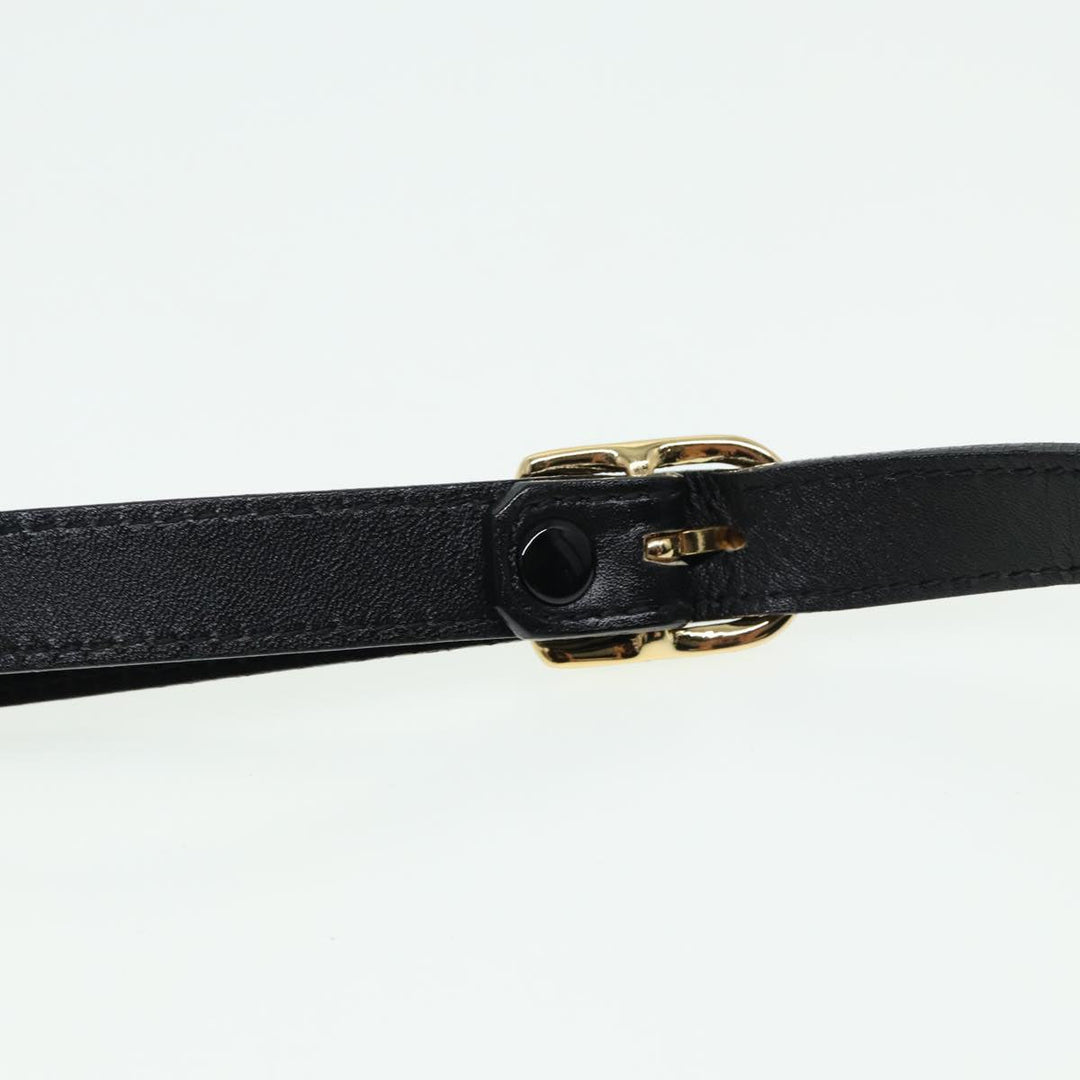 BurberrySs Shoulder Bag Leather Black Auth ep4638