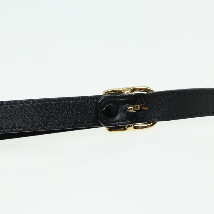 BurberrySs Shoulder Bag Leather Black Auth ep4638