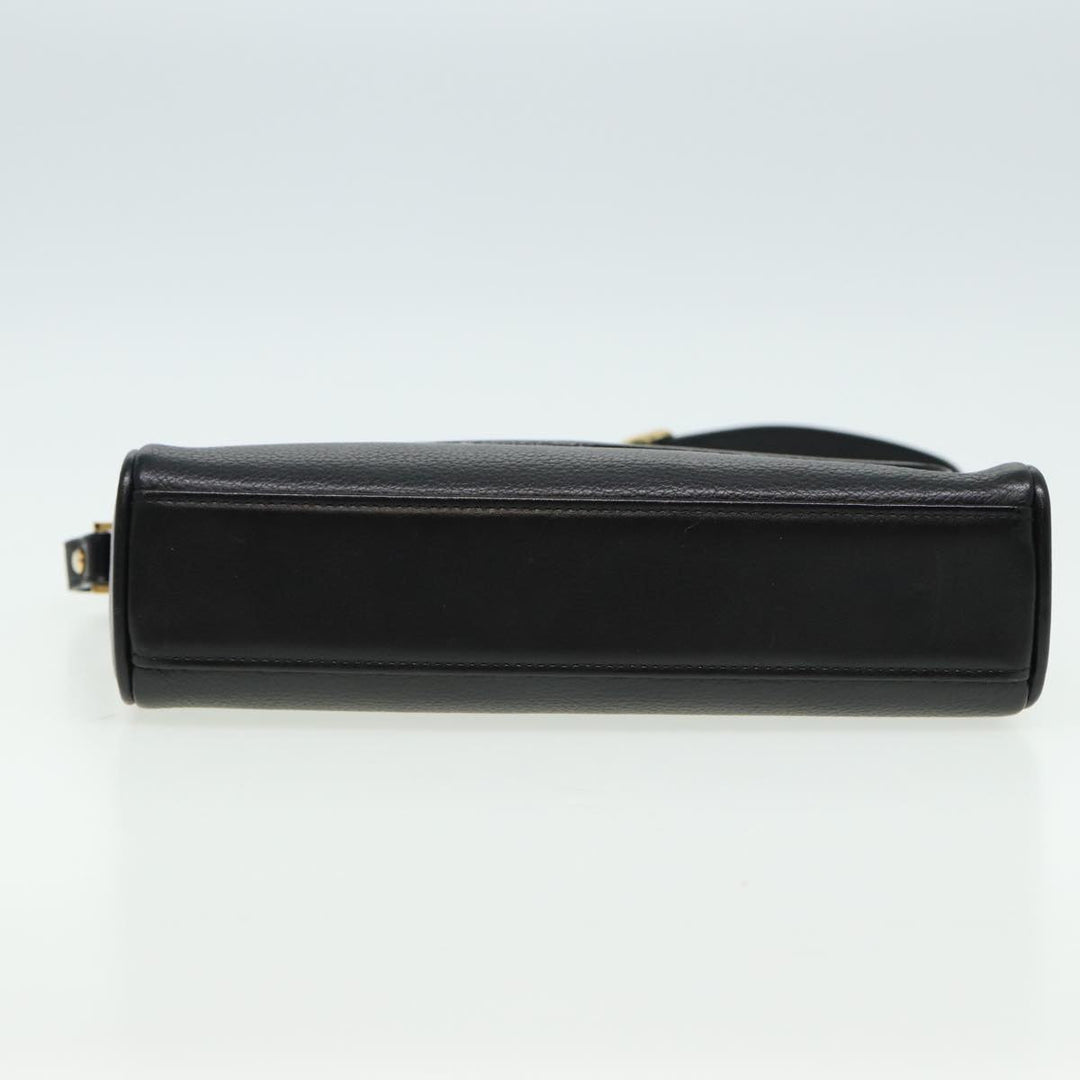 BurberrySs Shoulder Bag Leather Black Auth ep4638