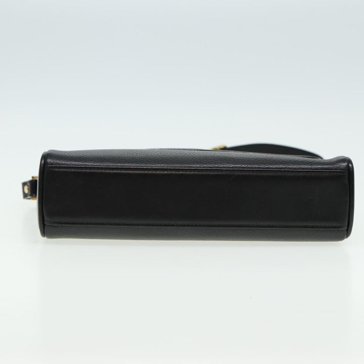 BurberrySs Shoulder Bag Leather Black Auth ep4638