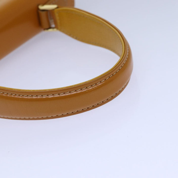 BurberrySs Hand Bag Leather Yellow Auth ep4711