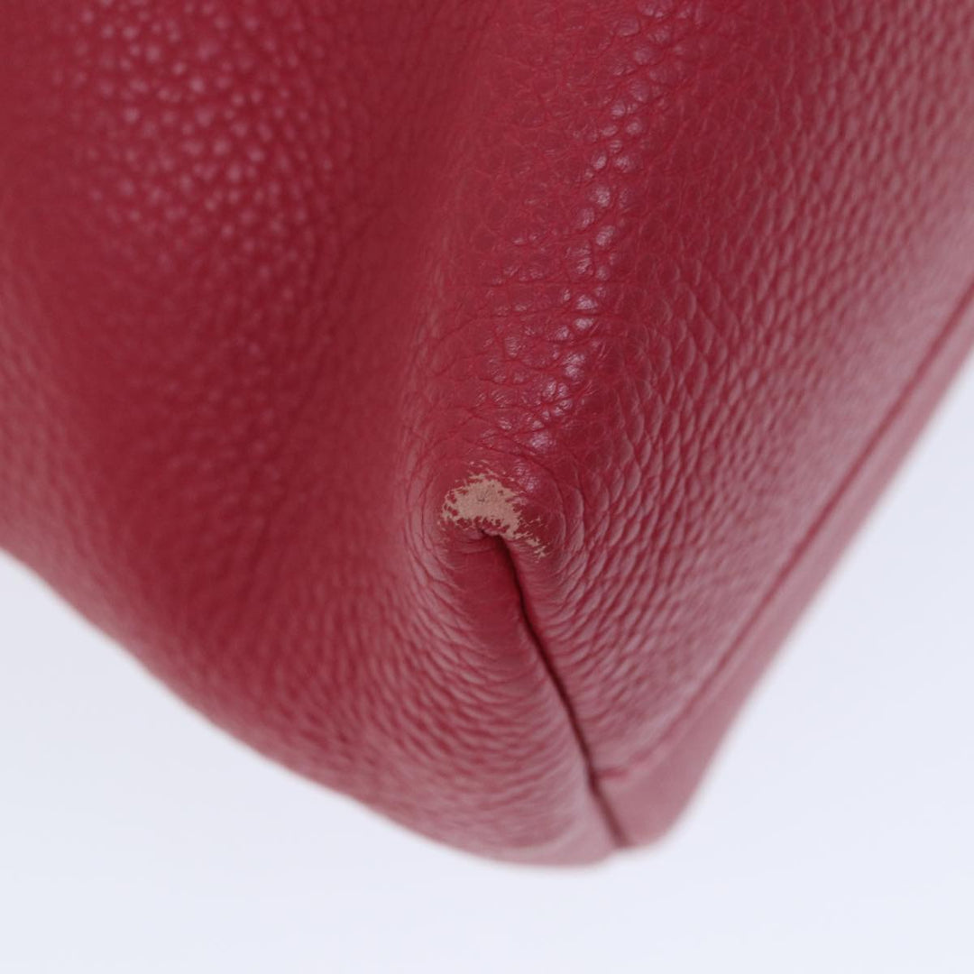 Burberry Hand Bag Leather Pink Auth ep4719