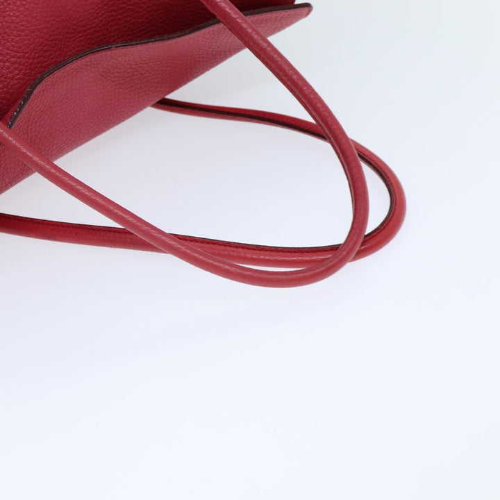 Burberry Hand Bag Leather Pink Auth ep4719