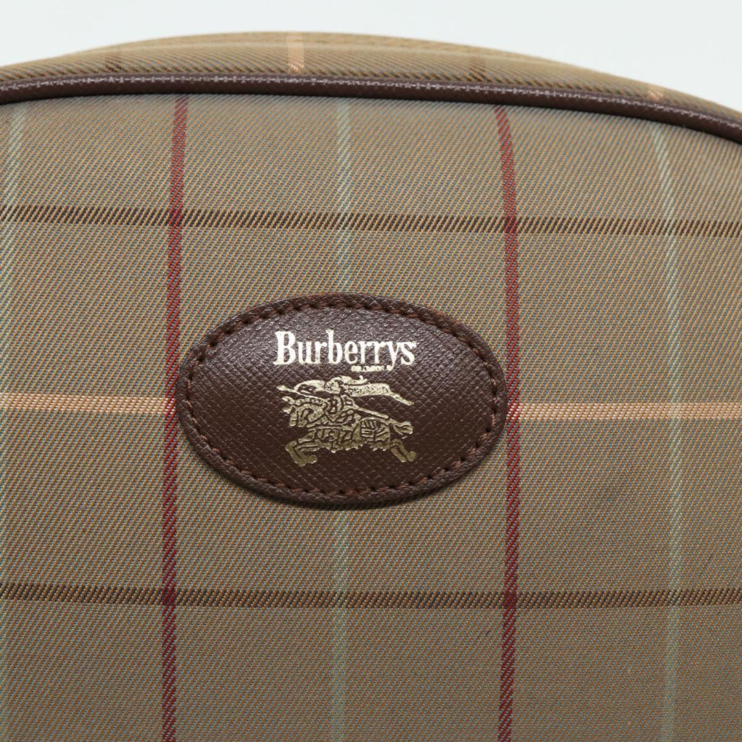 BurberrySs Nova Check Shoulder Bag Canvas Beige Auth ep4737