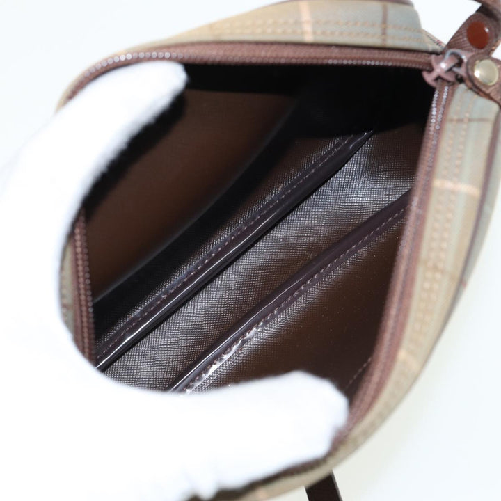 BurberrySs Nova Check Shoulder Bag Canvas Beige Auth ep4737